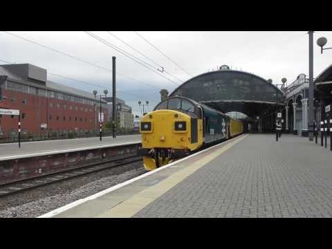 Class 37 No  37025 at Newastle Central - Derby to Heaton Test Train - 30th May 2016