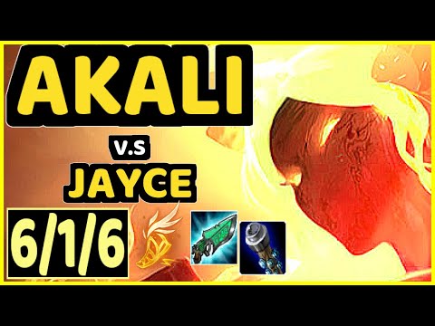 SLASHER1144 (AKALI) vs JAYCE - 6/1/6 KDA TOP GAMEPLAY - NA Ranked GRANDMASTER