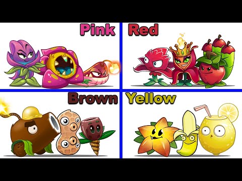 PVZ 2 - 4 Best Color Team vs Team Zombies #12 - Which Team Plant 's Best?