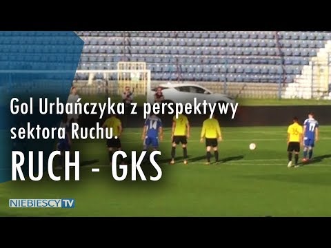 Gol Urbańczyka z perspektywy sektora Ruchu. Ruch - GKS 1:0! [12.05.2018]