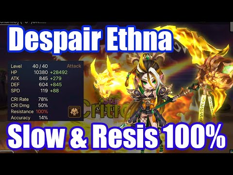 【Summoners War | Curry's RTA】The Power Ethna, is she strong with slow & tanky style???