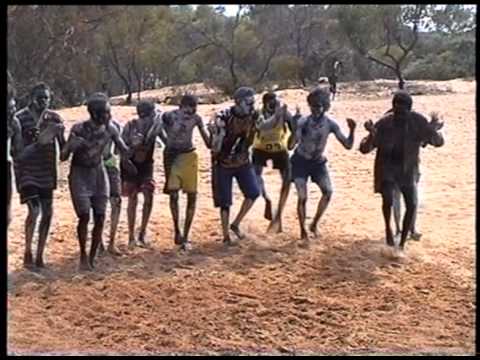 Dancing during initiation ceremony in Numbulwar, Australia