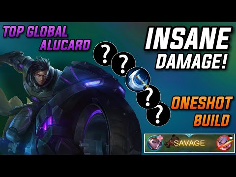Top Global Alucard INSANE ONESHOT Build! Instant Savage | MOBILE LEGENDS