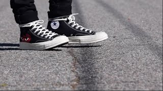 comme des garcon converse on feet