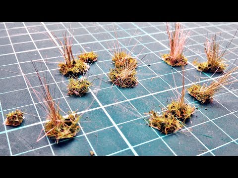 Tutorial - How To Make Grass Tufts - Xmas Special 2016