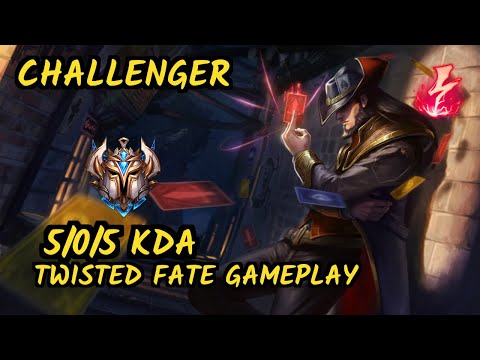 DOPA (Apdo) (TWISTED FATE) vs LEBLANC - 5/0/5 KDA MID CHALLENGER GAMEPLAY - KR