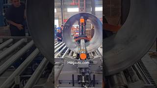 Hogi Hydraulic CNC 4Roller Metal sheet plate bending rolling machine for tank cylinders #roller