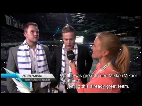 Boys supporting Finland in Ice Hockey World Championships