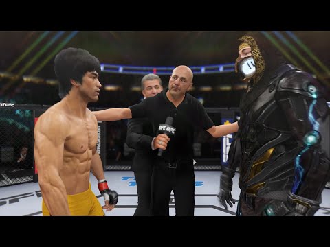 Bruce Lee vs. Cyborg Scorpion - EA Sports UFC 4 - Dragon Fights 🔥🐉