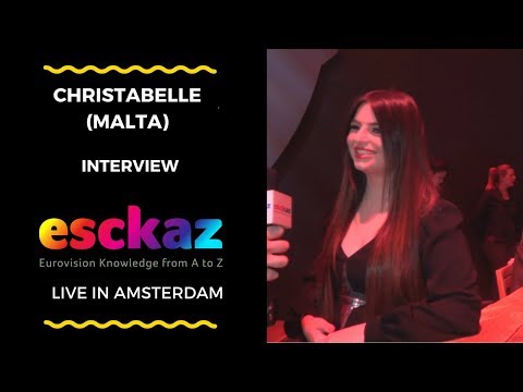 ESCKAZ in Amsterdam: Interview with Christabelle (Malta at the Eurovision 2018)
