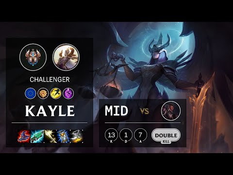 Kayle Mid vs Lucian - EUW Challenger Patch 10.21