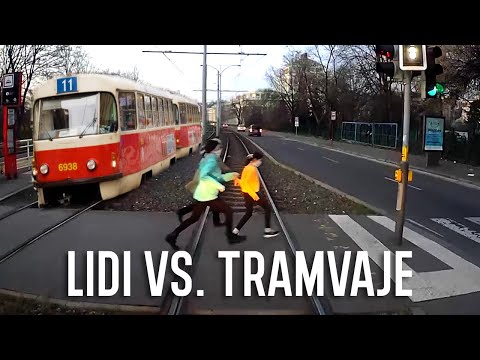 Nehody, bouračky a nebezpečné situace tramvají v Praze (Kluci z Prahy)
