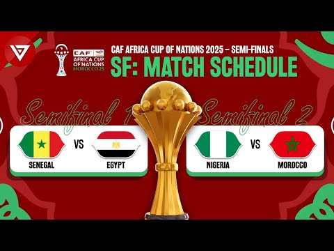 🔴Semi-Finals CAF Africa Cup of Nations 2025: Match Schedule & Fixtures Today