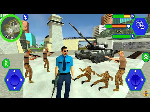 Miami Police Crime Vice Simulator #2 - Soldier Military Base - Android Gameplay