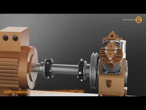 Assembly of the highly flexible spacer couplings EVOLASTIC® DFH and D2H | KTR Systems
