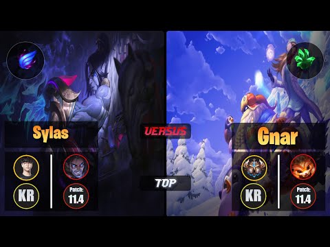 Roach SYLAS (Top) [Phase Rush] VS GNAR - Challenger KR Patch 11.4