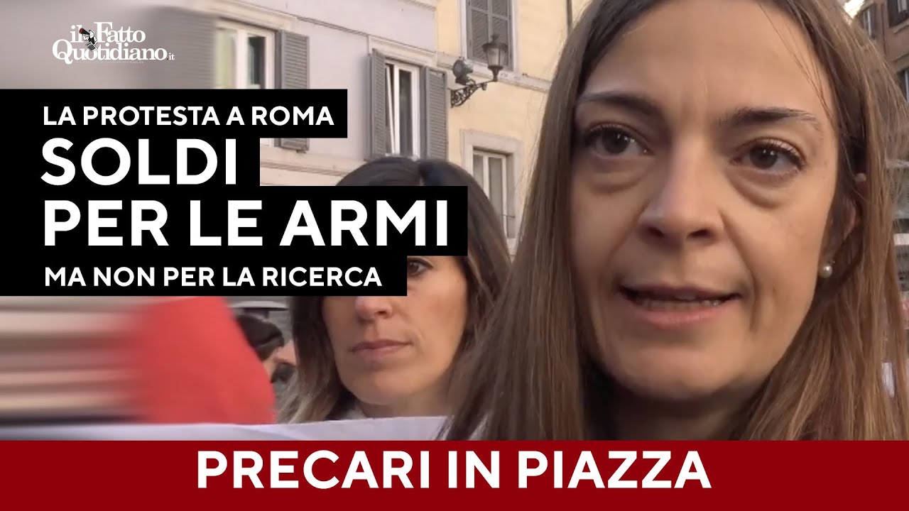“Soldi per le armi, ma non alla ricerca”: in piazza contro la manovra: “Nostro lavoro andrà perso”