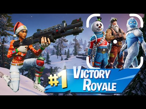 Fortnite But I Can ONLY Loot Christmas Skins