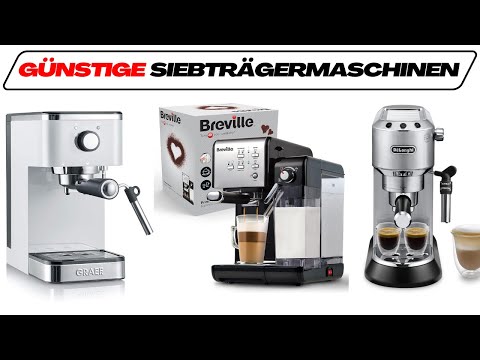 Günstige Siebträgermaschinen im Test-Vergleich 2026 (TOP 3) 🥇 Espressomaschinen & Kaffeemaschinen