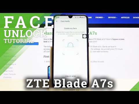 Set Up Face Unlock  – ZTE Blade A7s and Face IDentification