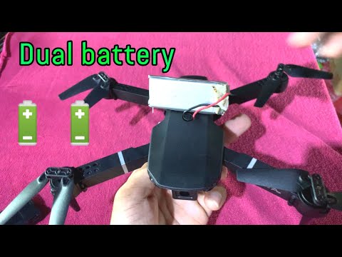 How to create Dual battery E88 drone , double flight time , long time flying