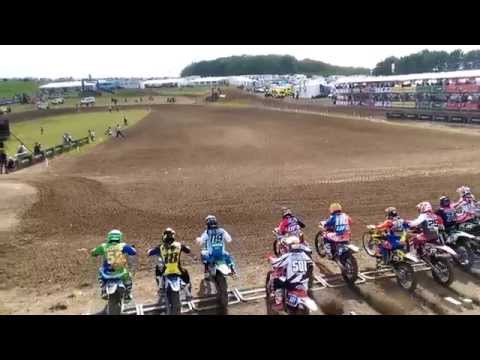 WMX Matterley Basin 2015 FIM Race start - Livia Lancelot, Kiara Fontanesi