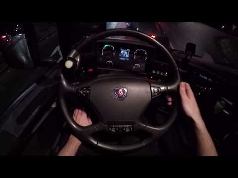 Amazing Turbo sound (ASMR) Scania G440 - Heavy Haul Rainy Stockholm, Sweden. Truck + Trailer