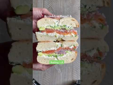 Parada 4: Brooklyn Bagel & Coffee Co NYC. Em busca do melhor sanduíche de bagel de Nova York. Prato: Cooper