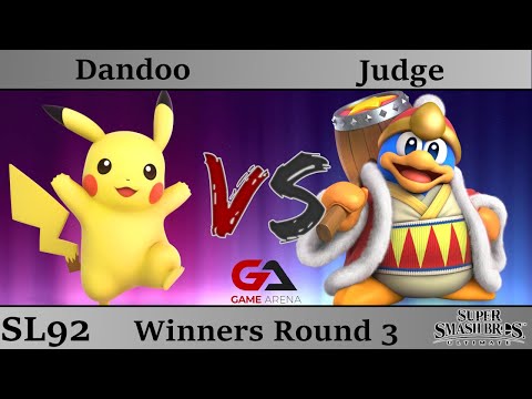 SmashLAN'd 92 - Winners Round 3: Dandoo (Pikachu, Pokemon Trainer) vs Judge (DDD)