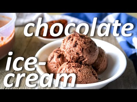 Sugar Free Healthy Easy Chocolate Ice-Cream | No Whipping Cream, No Condensed Milk | चॉकलेट आइसक्रीम