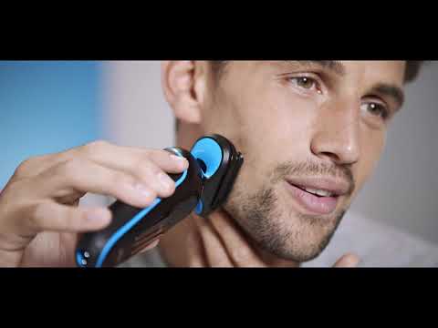 Braun | Shaver | 51-B1000s | Operating time (max) 50 min | Wet &amp; Dry | Juodas/Mėlyna video
