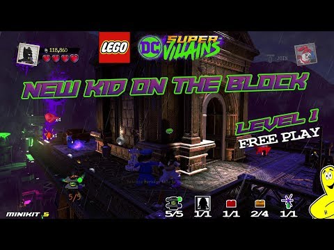 Lego DC Super-Villains: Level 1 / New Kid On The Block FREE PLAY (All Collectibles) - HTG