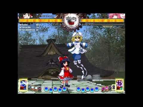 [Reimu] Using j44 a236 Youkai Buster to extend a near corner air to air combo