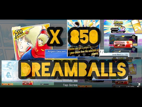 CAPTAIN TSUBASA DREAM TEAM X 850 DREAMBALLS AND 4 SPECIAL SSR FESTIVAL CARD AND 1 EXCLUSIVE PLAYER