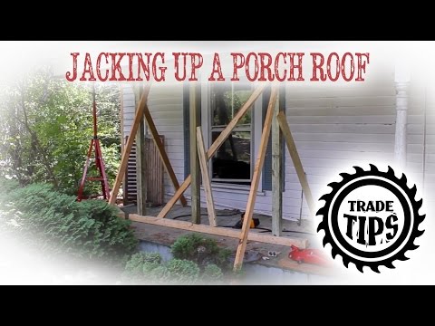 YouTube video about: What size bottle jack to lift porch?