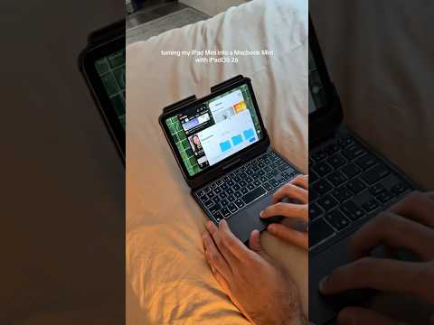 turning my iPad Mini into  MacBook Mini w iPadOS26 case 🔗 below #ipadmini #ipad #iPadOS26 #wwdc2025