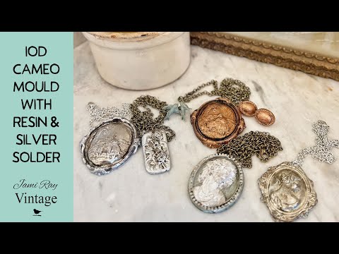 NEW IOD Cameo Mould Jewelry Making With Resin and Silver Solder