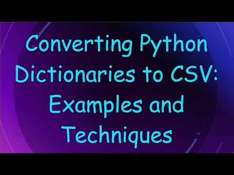 Python Nested Dict To Csv