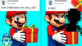 Mario opens Christmas Presents sent by YOU!