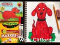 How To Draw Clifford The Big Red Dog Art Project For Kids Little Woods Art