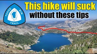 Tahoe Rim Trail Solo Thru Hike Tips - What You Need to Know