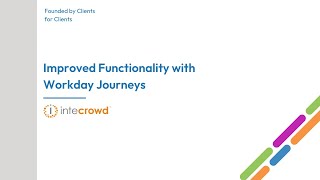 Improved Functionality with Workday Journeys