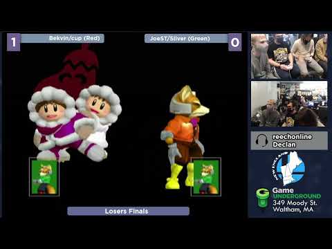 GUMI SSBM - Bekvin/cupofwater (Red) vs. Silver/JoeST (Green) - Melee Doubles LF