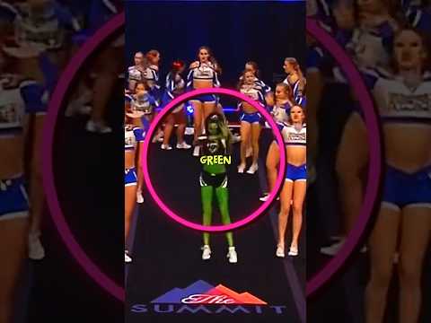 GREEN Cheerleader!💚 #cheer #cheerleading #cheercompetition #cheerleader #performancecheer