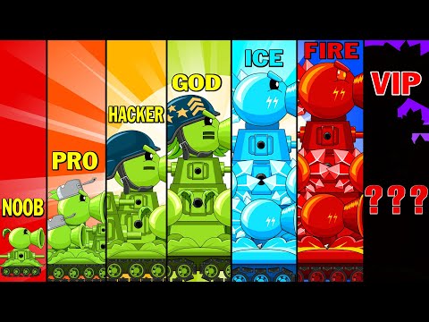 ALL SERIES : THE EVOLUTION OF THE KV-44 PLANTS vs ZOMBIE - Cartoons about tank /Nina tank cartoon