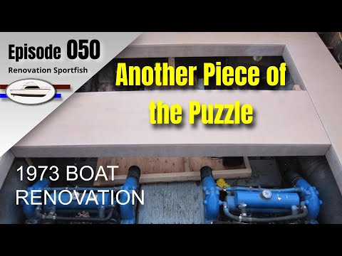 1973 Egg Harbor - Boat Restoration EP050 - Cockpit Center Deck Frame Assembly