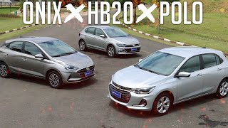 Comparativo Onix x HB20 x Polo