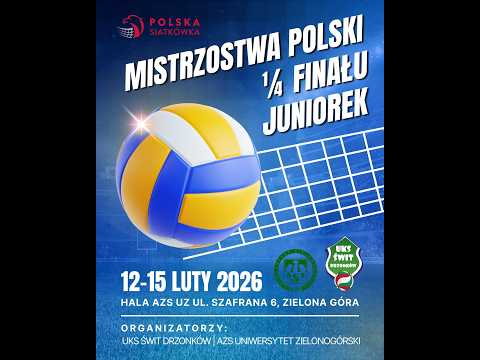 sobota Mistrzostwa Polski 1/4 Finału Juniorek Siatkówki Dziewcząt
