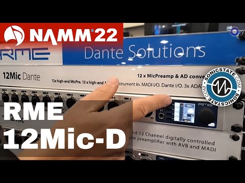 NAMM 22: RME 12Mic-D - Dante, MADI, AVB