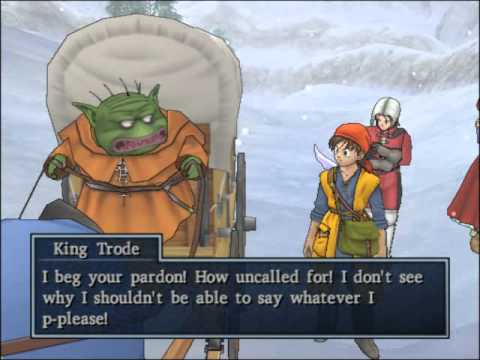 129 Dragon Quest 8 Cut-scene - Arriving at Blizzard Peaks